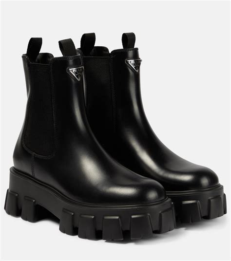 stivali prada monolith rossi|Prada Monolith Leather Chelsea Boots .